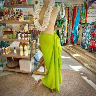 Paréo long - Vert pomme