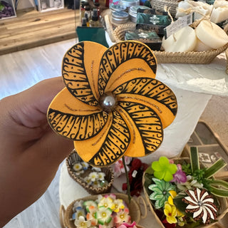 Fleur artisanale-Tatoo-Orange clair