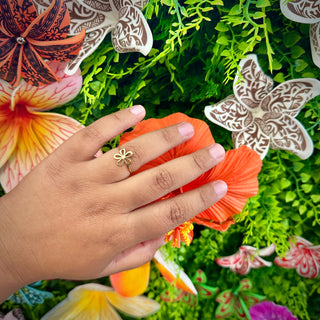 Bague tropicale "Fareti" - Acier inoxydable