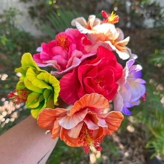 Pique à cheveux - Hibiscus double