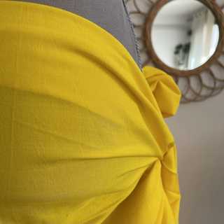 Paréo Long Jaune - 100% Fibranne