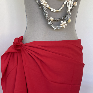 Paréo court - Rouge