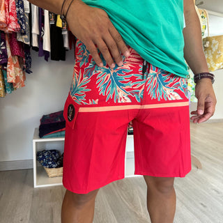 Short de plage Homme - Hinano - Uru - Red