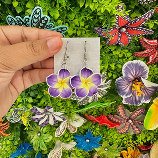 Boucles d’oreilles « Tipaniē » - Full purple