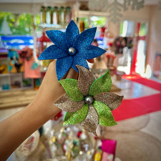 Fleurs pailletées - M1 - Plusieurs coloris