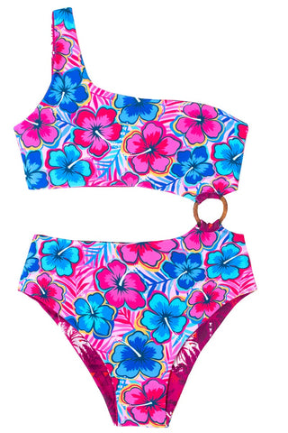 Maillot de bain 1pièce reversible - Flyingcloud -  Tavake Fuschia