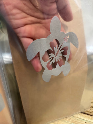 Stickers Hibiscus 2 - 10cm x 10cm