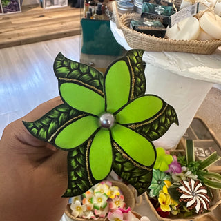 Fleur artisanale-Tatoo-Vert