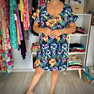 Robe Mehiti-Navy-Hinano