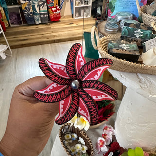 Fleur artisanale- Tatoo-Rouge