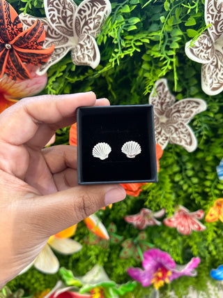 Boucles d’oreilles Coquillage "Pāhua" - Acier inoxydable