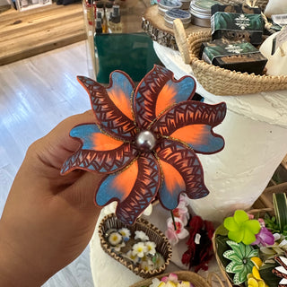 Fleur artisanale- Tatoo-Orange