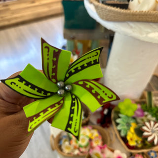 Fleur artisanale-Tatoo-Vert