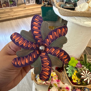 Fleur artisanale- Tatoo-Orange