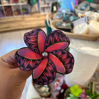 Fleur artisanale- Tatoo-Rouge