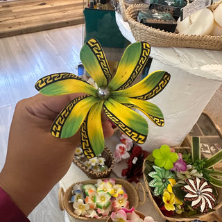 Fleur artisanale-Tatoo-Jaune