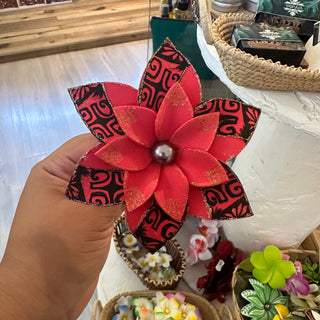 Fleur artisanale- Tatoo-Rouge