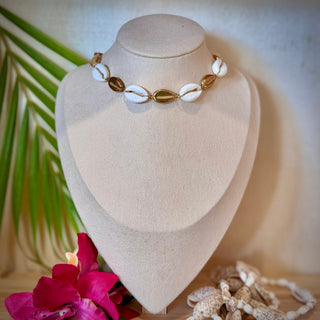 Collier breloques "Ines" - Acier inoxydable doré