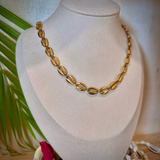 Collier breloques "Evy" - Acier inoxydable doré