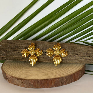 Boucles d'oreilles - Tropicale - "Kruz"- Acier Inoxydable
