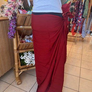 Paréo Long - Rouge coquelicot