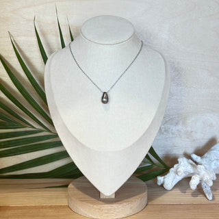 Collier perle traversante - Création de Tahiti à la Réunion