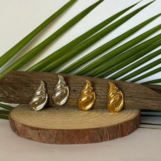 Boucles d'oreilles - Coquillage "Cornelia" - Acier inoxydable