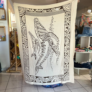 Paréo long à motifs