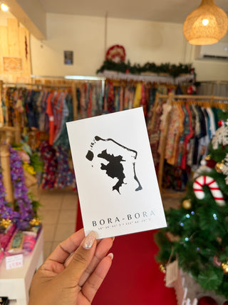 Carte illustration - Bora-Bora (Format carte postale)