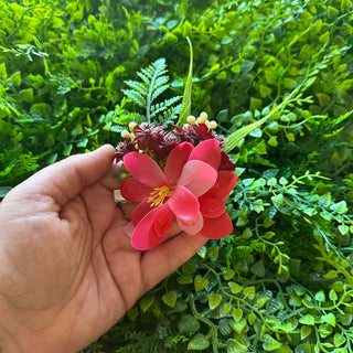 Poara Fleurs tropicales - Divers Coloris - 8 cm