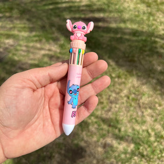 Stylo 10 couleurs - Stitch