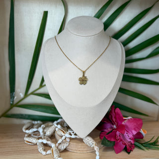 Collier Hibiscus - Acier inoxydable