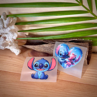 Transfert pour Tshirt - Stitch 6x6cm