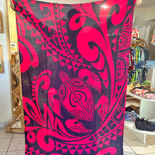 Paréo long à motifs