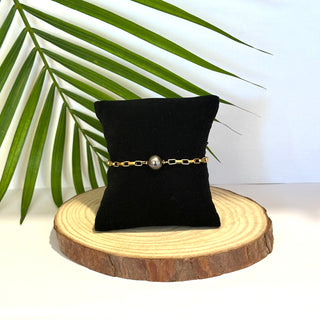Bracelet perle de Tahiti  - Fait main