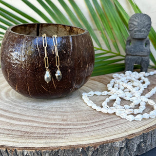 Boucle d’oreille - Perle de Tahiti