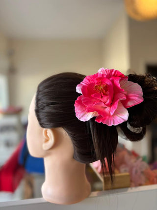 Pique à cheveux - Hibiscus double