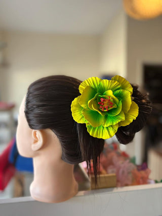 Pique à cheveux - Hibiscus double