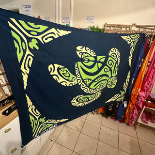 Paréo long motifs - Bleu