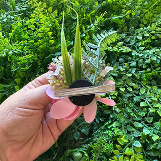 Poara Fleurs tropicales - Divers Coloris - 8 cm