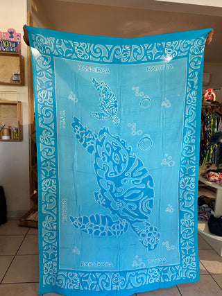 Paréo long à motifs