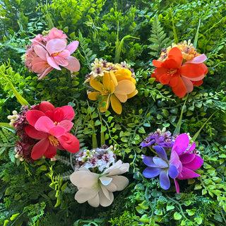 Poara Fleurs tropicales - Divers Coloris - 8 cm