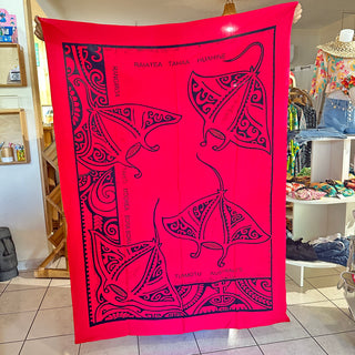 Paréo long à motifs