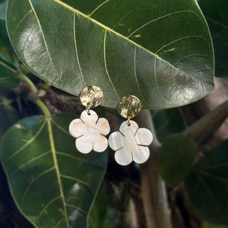 Clips d’oreilles - Cuivre - Nacre