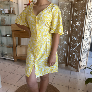 Robe HINANO - RIRAVA Mustard