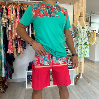 Short de plage Homme - Hinano - Uru - Red