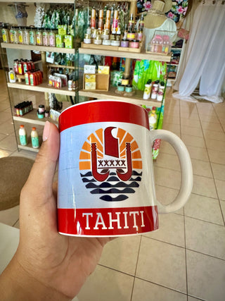 Mug - TahitiMood - Drapeau Polynésien