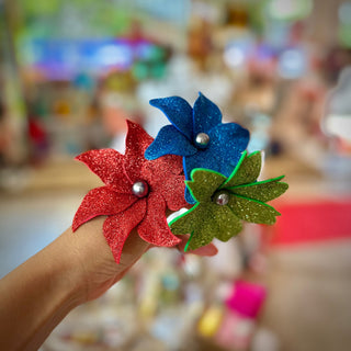 Fleurs pailletées - M6 - Plusieurs coloris