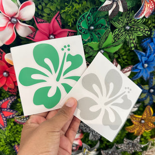 Stickers Hibiscus 2 - 10cm x 10cm