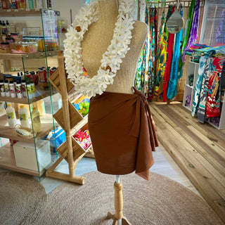 Paréo court - Marron